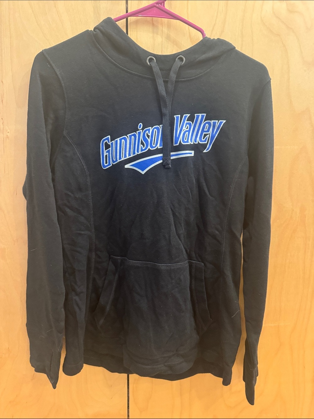 Sport-Tek Black Gunnison Valley Hooded Sweatshirt
